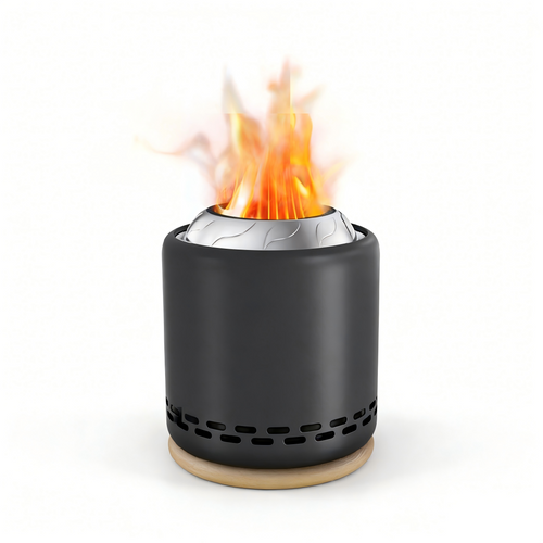 Stove TabletopFire Pit withStand -5.9" x7.8" SmokelessStainless SteelPortable Fire Pit
