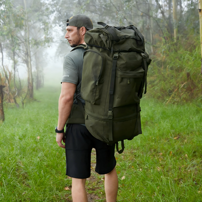 65L Waterproof Oxford Mountaineering Back pack with Rain Cover