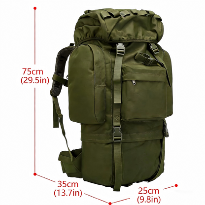 65L Waterproof Oxford Mountaineering Back pack with Rain Cover