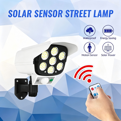 Remote Solar Motion Sensor Fake Camera Outdoor LED Light