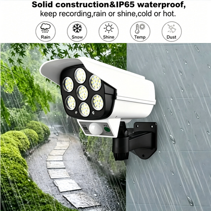 Remote Solar Motion Sensor Fake Camera Outdoor LED Light