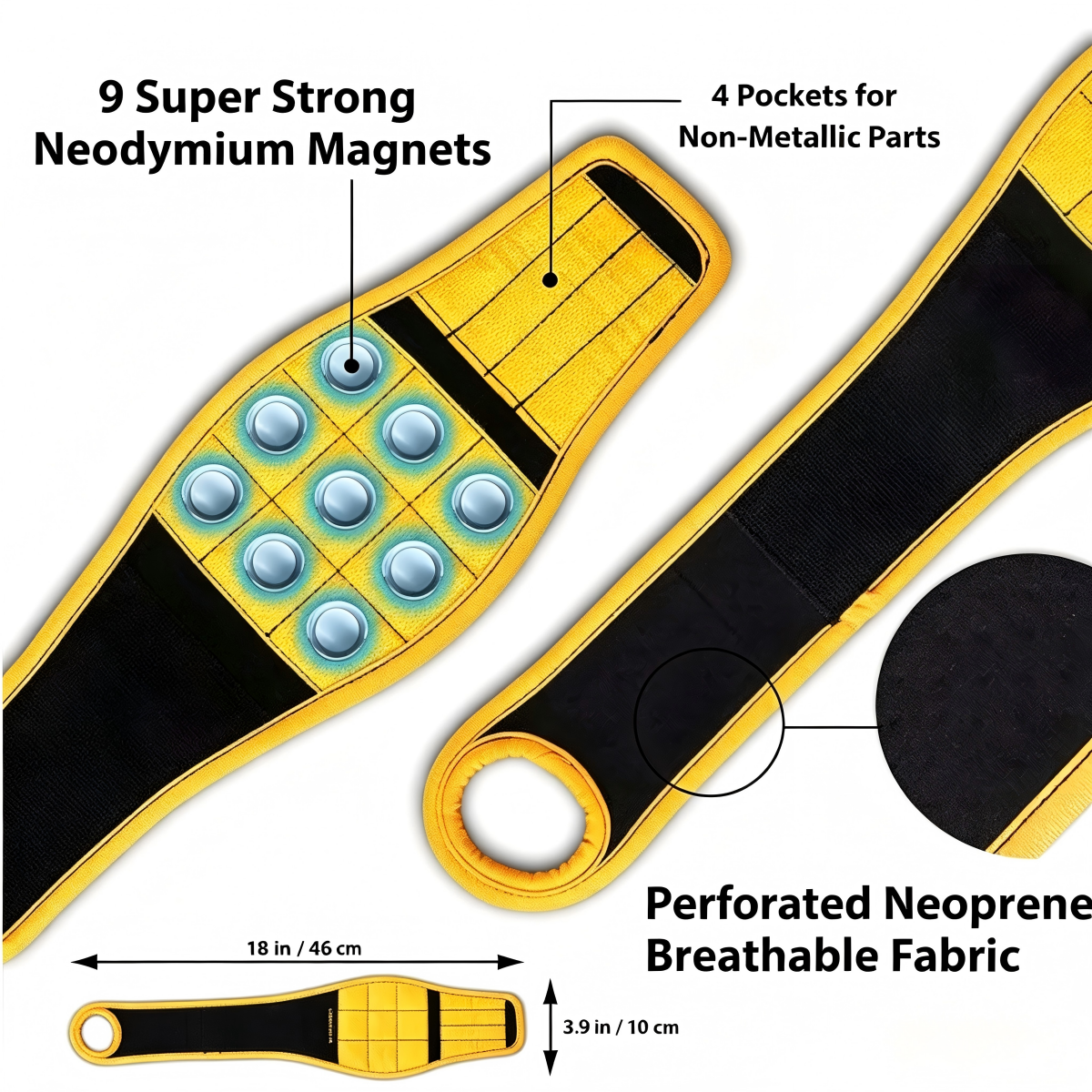 Magnetic Wristband Adjustable Suction Screw Convenience Kit