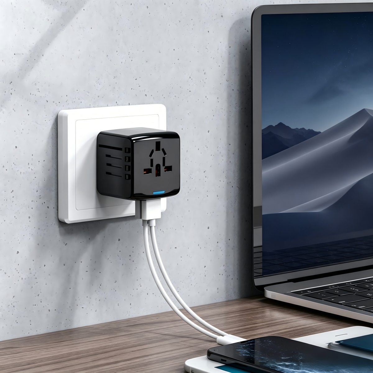 Multifunctional travel charger converter✨✨