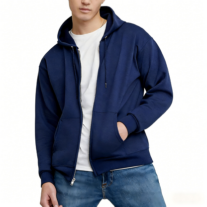 Hanes Men's Zip-up Hoodie, EcosmartFleece Full-zip Hoodie for Men, HoodedSweatshirt